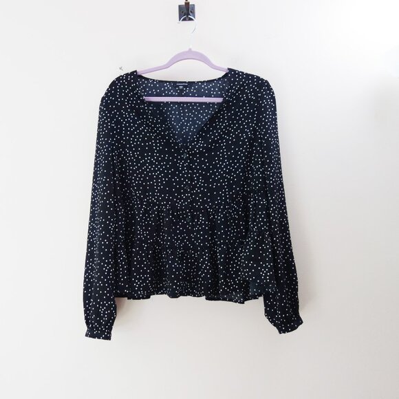 Mittoshop Women's Button Down Polka Dots Blouse (L) EUC - Picture 1 of 8